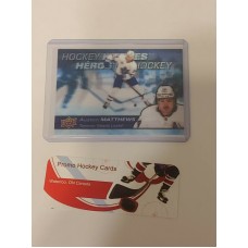 H-2 Auston Matthews Hockey Heroes 2021-22 Tim Hortons UD Upper Deck 